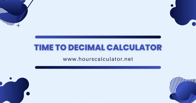 time-to-decimal-calculator